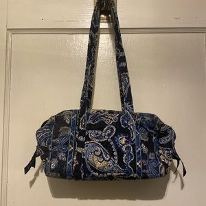 Small Vera Bradley Zip Top Shoulder Tote W/Matching Coin Purse
